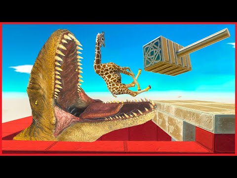 DEEP HOLE, DON'T FALL - Animal Revolt Battle Simulator