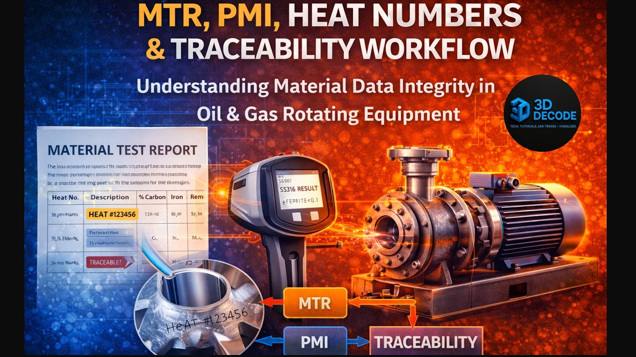 Material Data Integrity Explained | MTR, PMI, Heat Numbers & Traceability Workflow | 3D DECODE