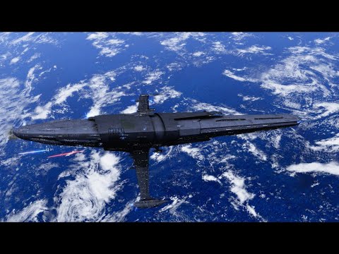 Chelandion-class Destroyer Vs MC75 Star Cruiser - Star Wars: Empire At War Remake NPC Battle