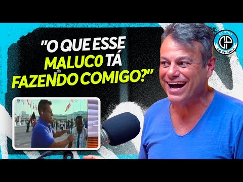 BASTIDORES DO DIA QUE O ERIC FARIA EMPURROU UM INTRUSO AO VIVO NA COPA DO CATAR