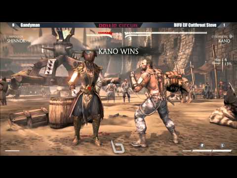 Next Level Battle Circuit 119 - MKX - Gandyman (Shinnok) vs BIFU EIF Cutthroat Steve (Kano)