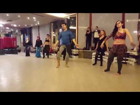 Mr Ozgen teaching 9/8 Turkish Roman ( Gypsy ) Dance in Italy