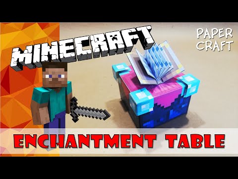 Pepper Craft - Tutorial | Minecraft Enchantment Table | DIY | How to make a Enchantment Table | PaperCraft