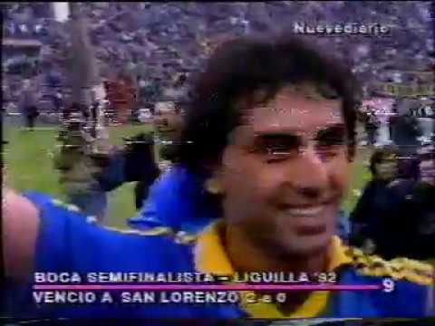 12-7-1992(Liguilla) San Lorenzo:0 vs Boca Juniors:2 (Latorre-Latorre)