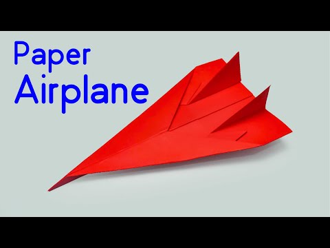 How to make a paper airplane model Origami Easy F14 Tomcat