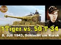 1 Tiger gegen 50 T-34 | 22 T-34 wurden vernichtet! | 8.Juli 1943 | Dokumentation |