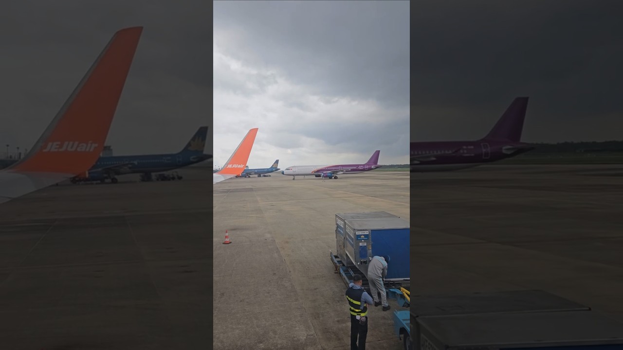 다낭국제공항(베트남)주기장에 진입하는 태국 항공 A330-300 (2025.2.18. 촬영)