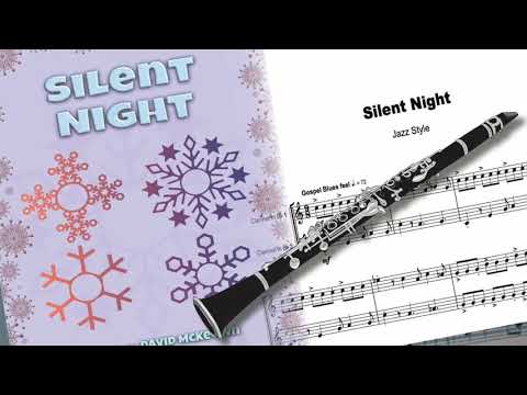 Silent Night Jazz Style for Clarinet Duet