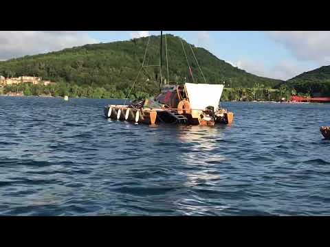 The coolest home build trimaran to cross the Atlantic ocean!