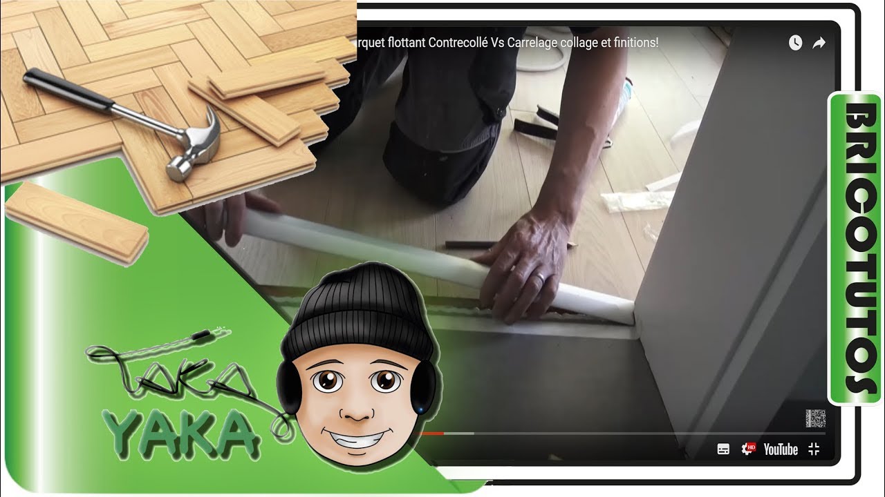 15/20 ⏩ pose barre de seuil collé parquet flottant Contrecollé Vs Carrelage collage et finitions!