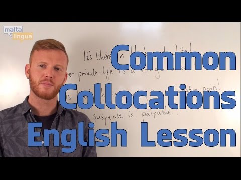 Common Collocations English Vocabulary Explanation Advanced