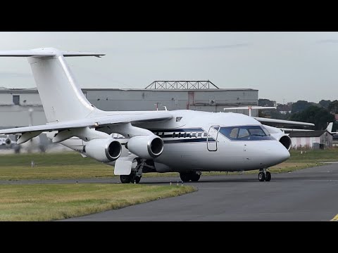 ✈ Formula One Management BAe 146-100 Take off from London Southend Airport!