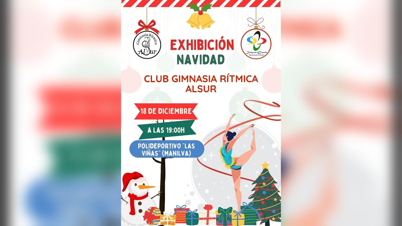 Mañana se celebra la Exhibición de Navidad del CD Gimnasia Rítmica Alsur