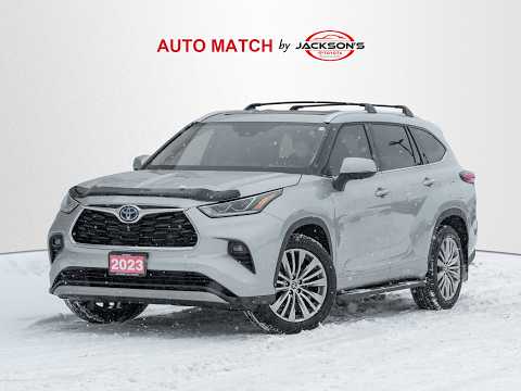 2023 Toyota Highlander Hybrid Limited AWD in Silver for sale at Jackson's Toyota in Barrie, ON