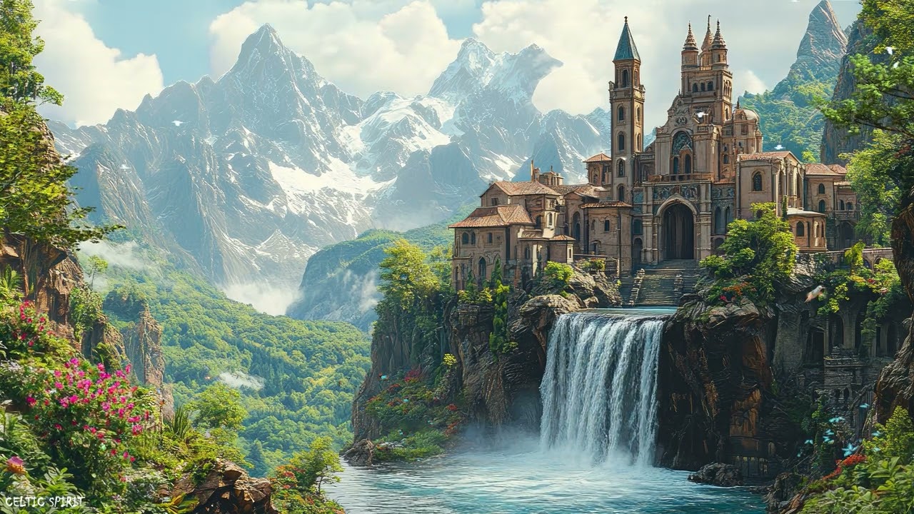 Relaxing Celtic Music - Beautiful Castle In The Forest, Fantasy Music For Concentration
