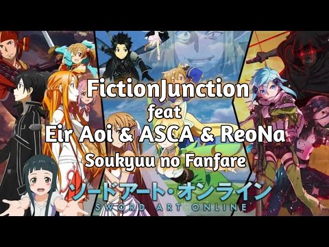 FictionJunction feat  Eir Aoi & ASCA & ReoNa   Soukyuu no Fanfare (Lyrics Romaji & Indonesia)