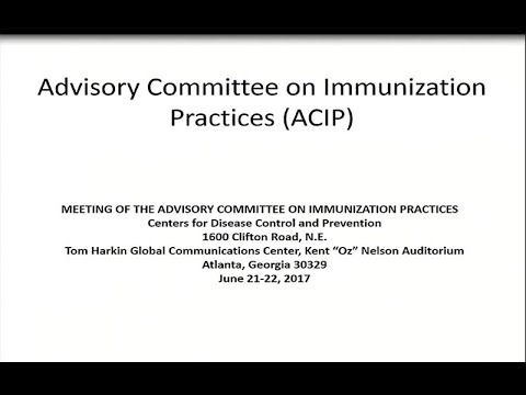 June 2017 ACIP Meeting - Welcome & Introductions