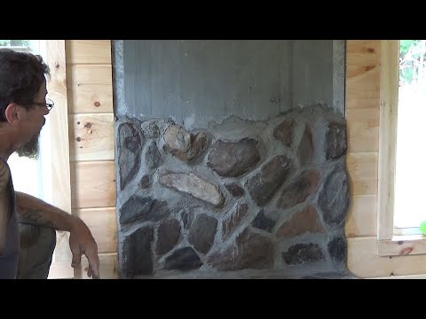 Building a 3' x 10' NATURAL STONE HEARTH for $50 (Part 3)
