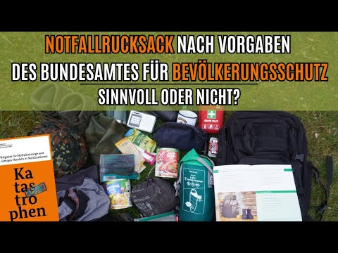 Emergency backpack according to the specifications of the Federal Office for Civil Protection - U...