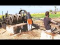 desi starting old engine || startup big double engine || on tubewell agriculture of Punjab village