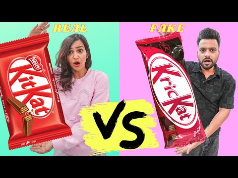 Fake Vs Real FOOD Brands CHALLENGES *OMG* 😲