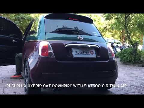 Fiat 500 0.9 TwinAir with RushPlux Downpipe.
