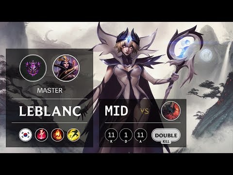 LeBlanc Mid vs Aatrox - KR Master Patch 9.12