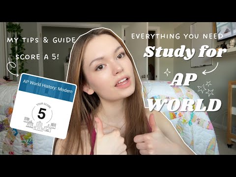 Study for AP WORLD HISTORY ⭐️🌎| Ultimate Guides + My Tips! Score a 5