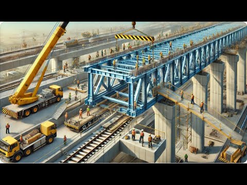 Amazing Modern Fastest Bridge Construction Technology - Incredible Biggest Heavy Equipment Machines