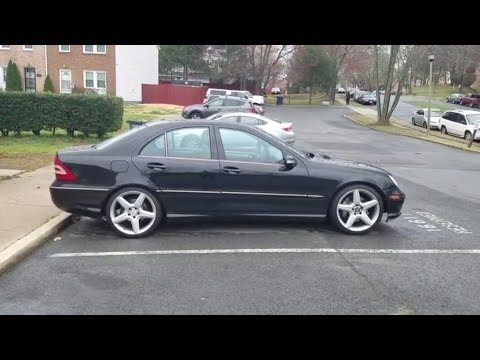 Mercedes C230 (W203) on CLS 55 (W219) AMG Wheels
