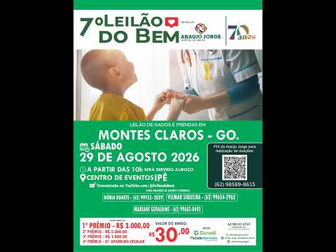 29/08/2026 - Leilão do Bem em Montes Claros - GOIAS