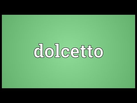 Dolcetto Meaning