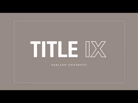 Oakland University Title IX