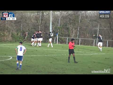 Highlights & Tore | FSV Frankfurt U17 3:2 Karlsruher SC U17 |  B-Junioren Bundesliga 21/22