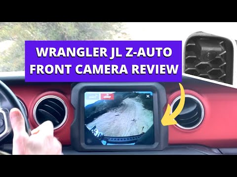 Z-Automotive Front Camera Jeep Wrangler JL IN ACTION @ Lake Arrowhead Trail - Dash Cam Test & Review