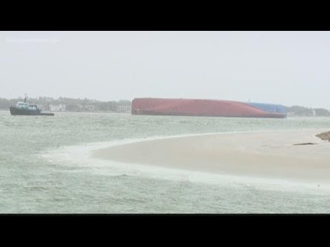 320,000 gallons of oil, water removed from cargo ship Golden Ray