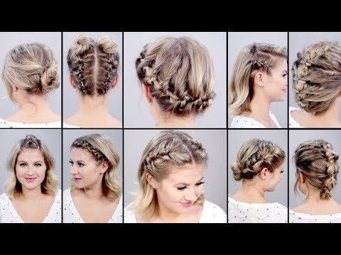 10 SUPER EASY FAUX BRAIDED SHORT HAIRSTYLES: Topsy...
