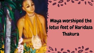 CCAntya Lila 3.247|Māyā worshiped the lotus feet of Haridāsa Ṭhākura H.H.Bhakti Gaurav Narayan Swami