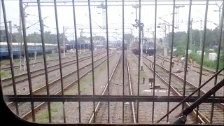 preview picture of video 'INDIAN RAILWAYS: A Short Distance Footplate Inside Indian Locomotive Class WAP-7'