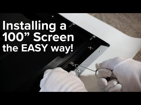 Hisense Made Installing the 100" L5 ALR Projector Screen EASY!