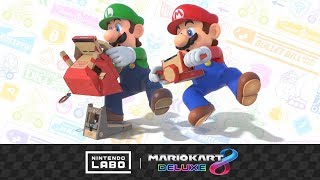 Mario Kart 8 Deluxe works great with Nintendo Labo!