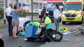 preview picture of video 'Pizzabezorger raakt gewond na ongeval met auto op de Tilburgseweg in Breda (2014-09-19)'
