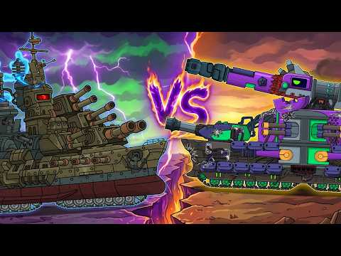 Морской и Наземный МОНСТР | СУХОПУТНЫЙ КРЕЙСЕР vs БИСМАРК - Мультики про танки