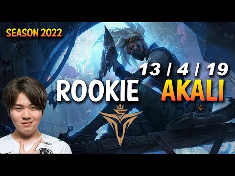 V5 Rookie AKALI vs GALIO Mid - KR Ranked