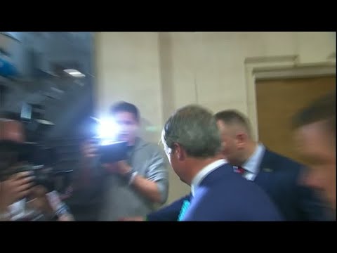 "It looks like it's going to be quite a big win for the Brexit Party," says Farage