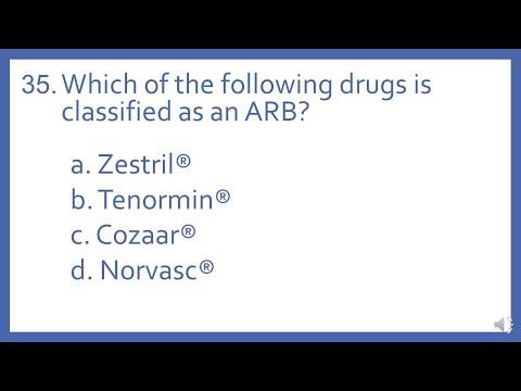 PTCB PTCE Practice Test Question 35 - Drug Classifications (Pharmacy Technician CPhT Test Prep)