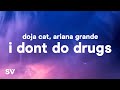 Download Lagu Doja Cat - I Don't Do Drugs Lyrics Ft. Ariana Grande Mp3 Free
