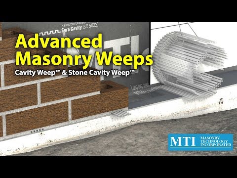 Advanced Masonry Weeps - MTI Cavity Weep & Stone Cavity Weep Video