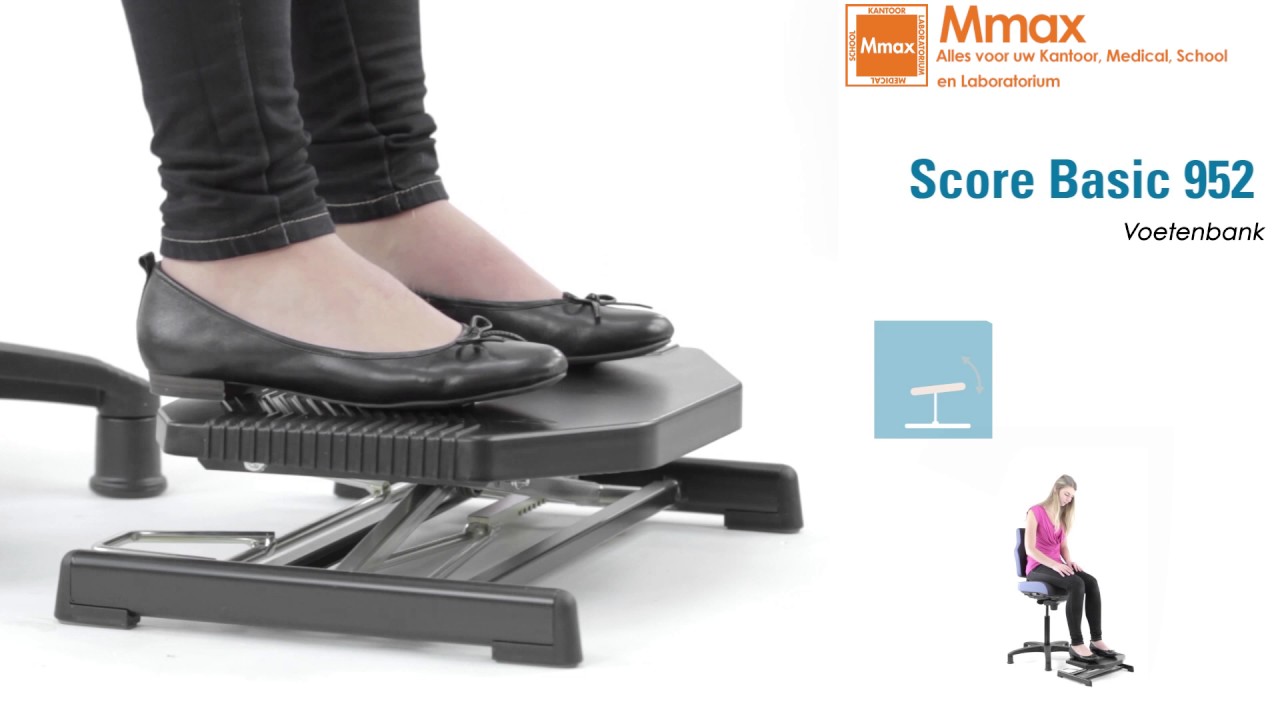 Hoe verstel ik de Score Basic 952 voetensteun