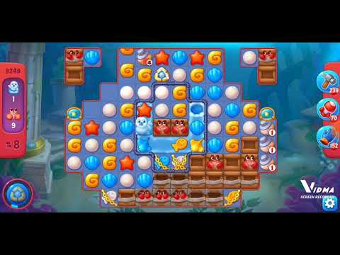 Fishdom. 9249 hard level no boosters and diamonds. 14 moves